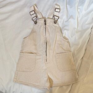 Kids Cream Overalls